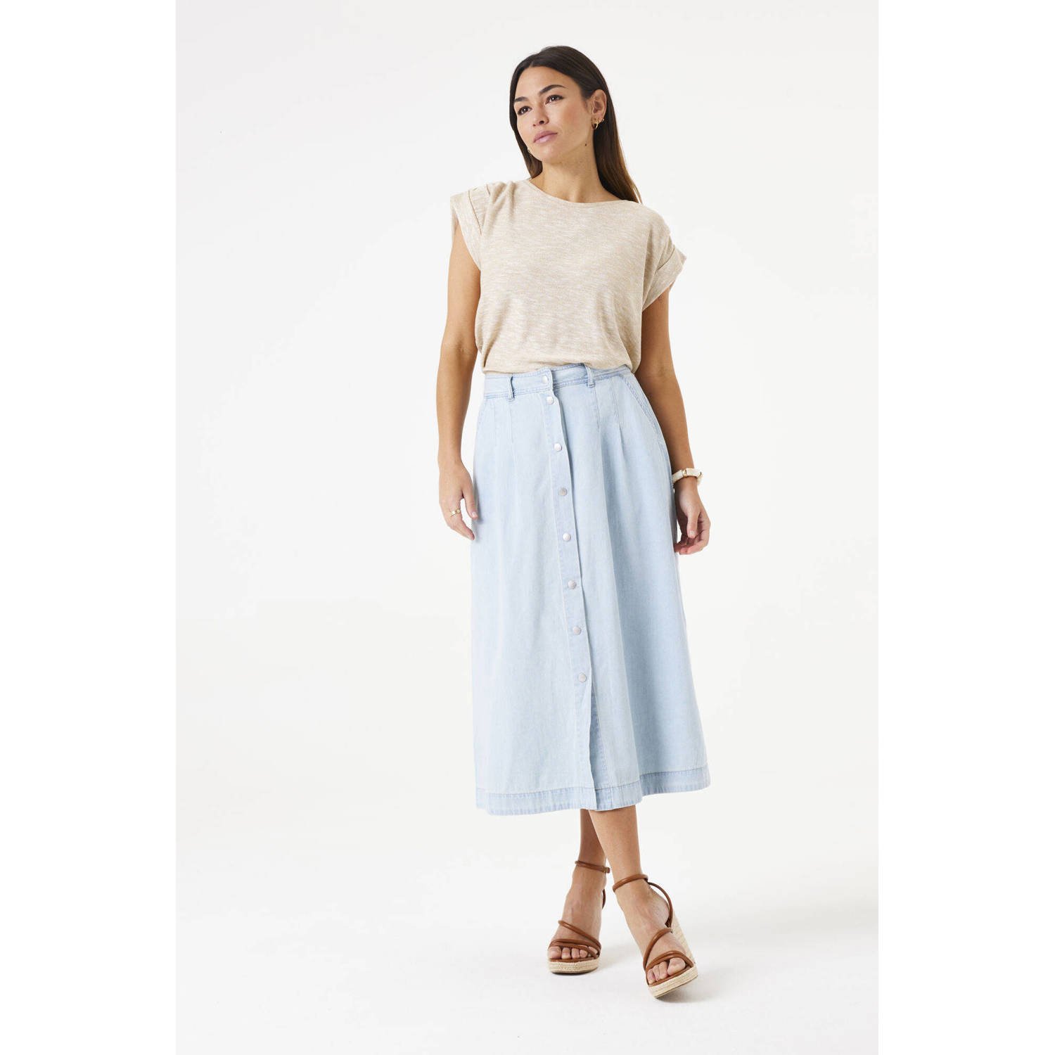 Garcia denim spijkerrok light blue denim