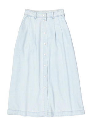 denim spijkerrok light blue denim
