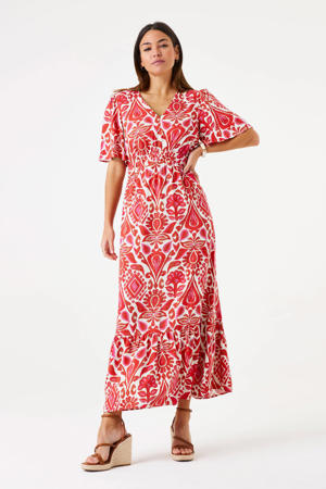 maxi jurk rood