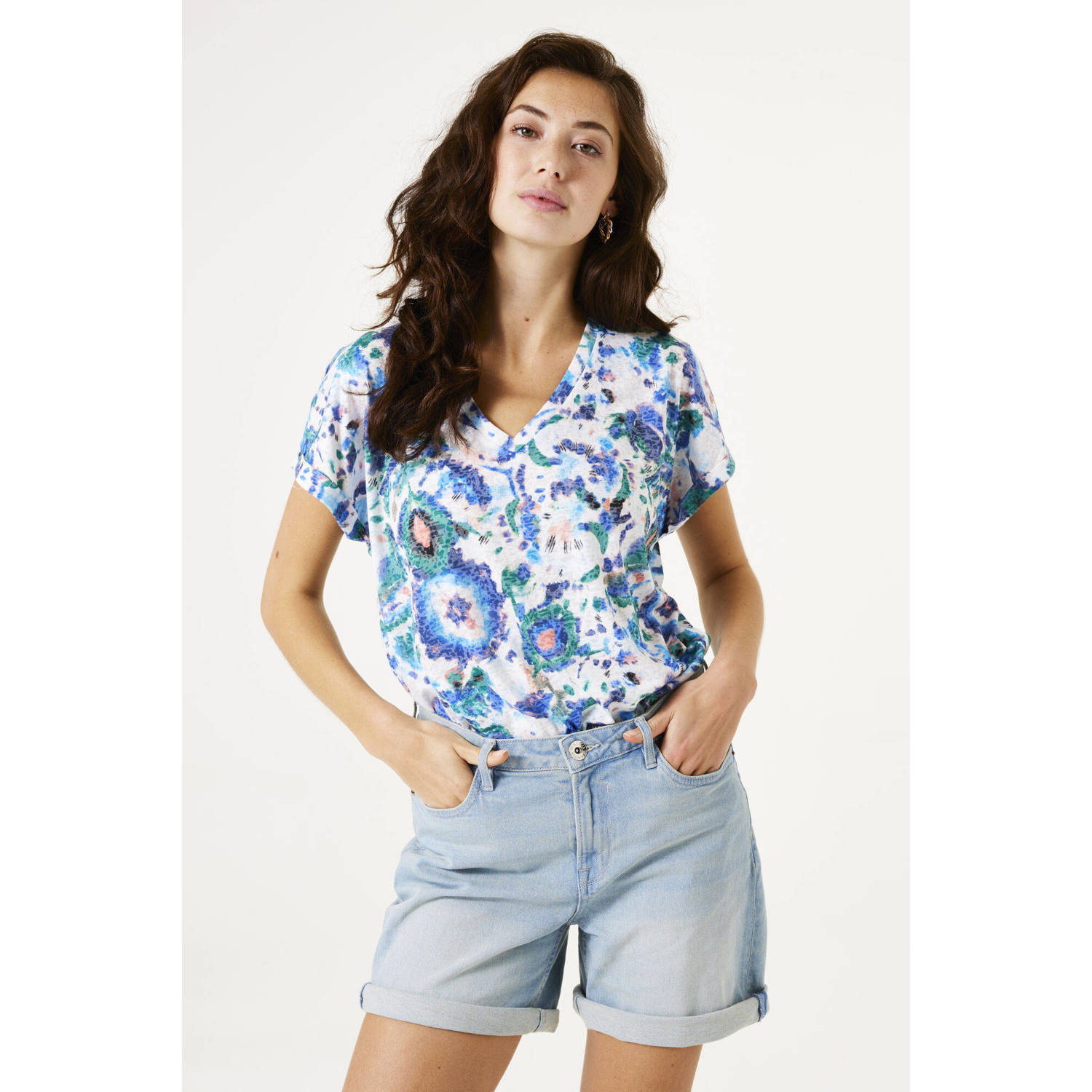 Garcia T-shirt blauw