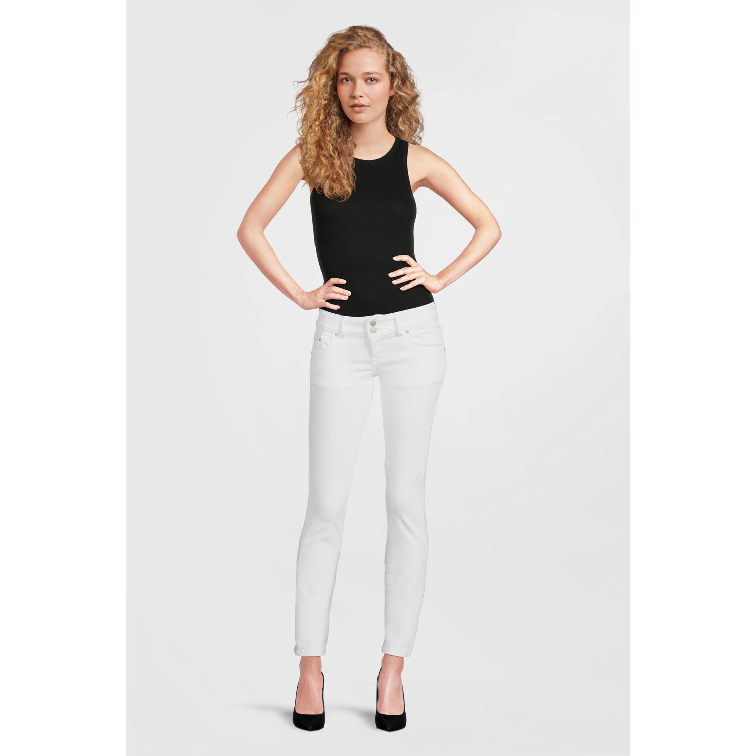 LTB low waist slim fit jeans wit