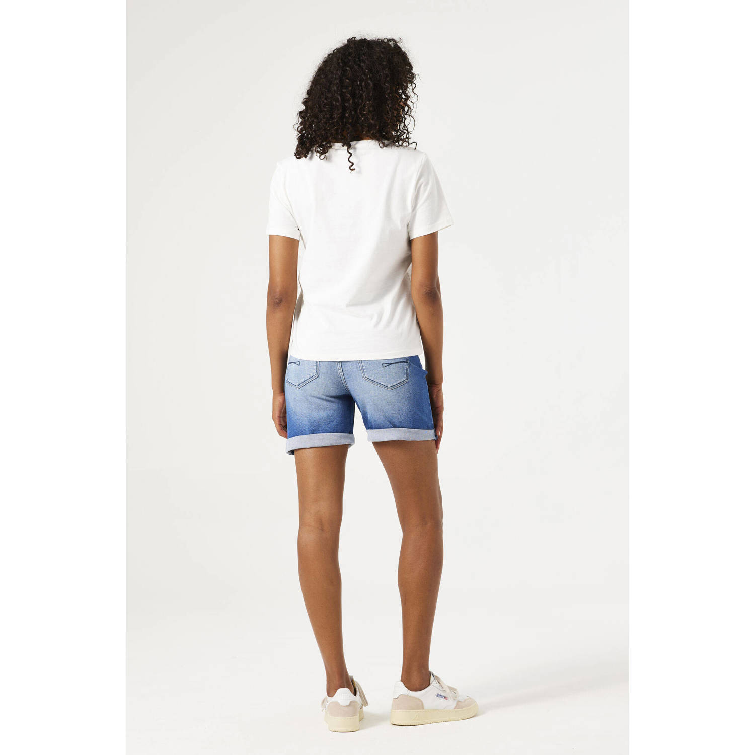 Garcia regular waist denim short medium blue denim