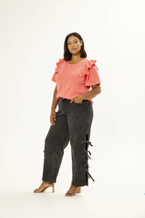 wide leg jeans black denim