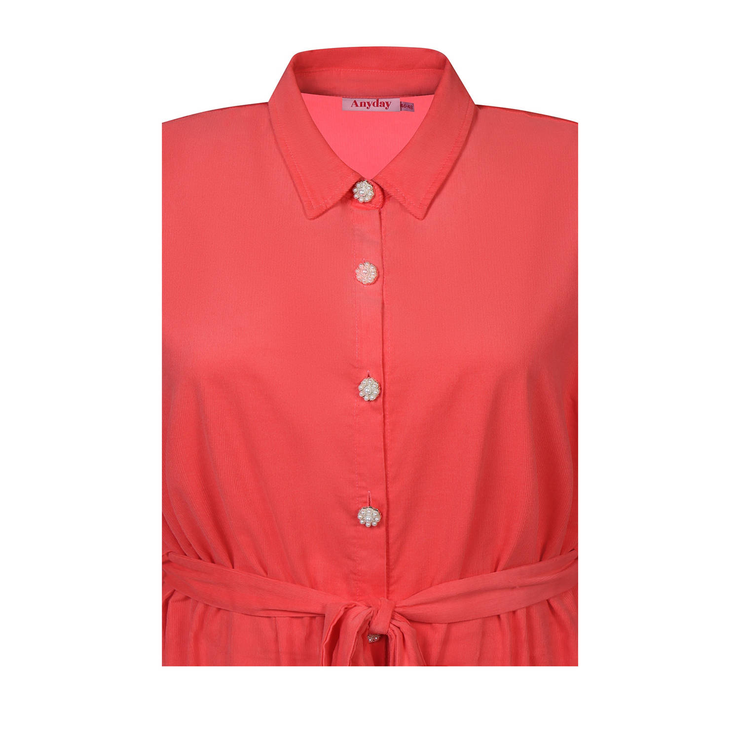Anyday blousejurk koraalrood