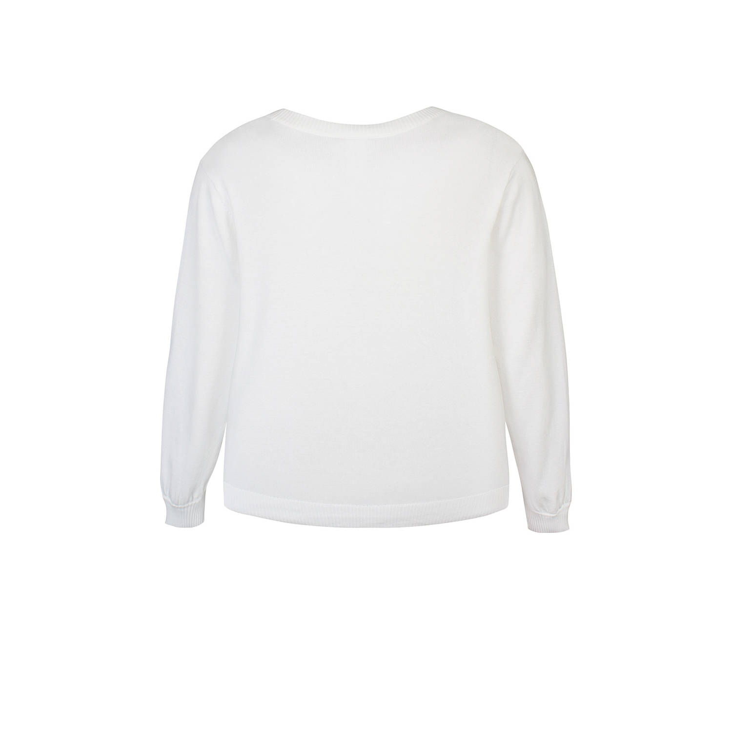 Anyday vest wit fijn gebreid