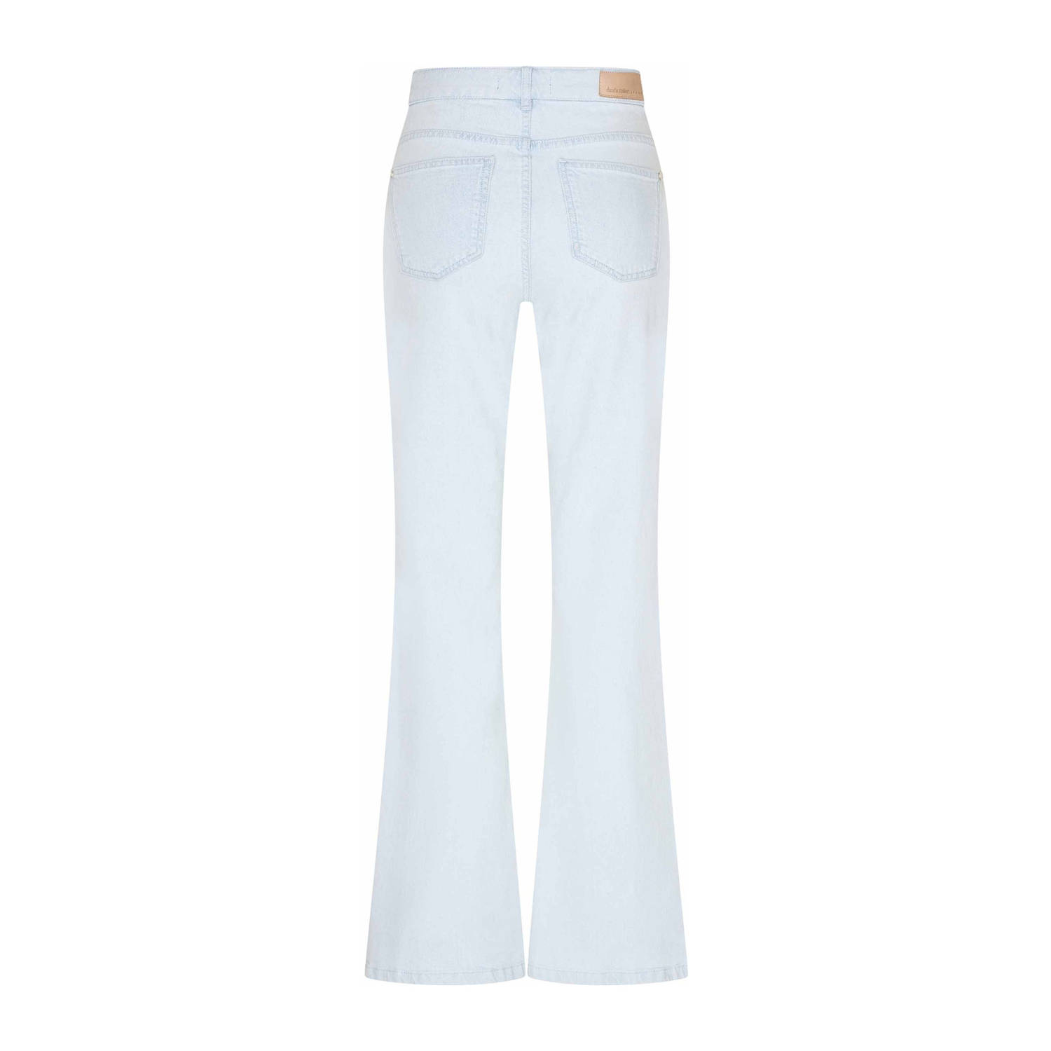 Claudia Sträter high waist flared jeans light blue denim