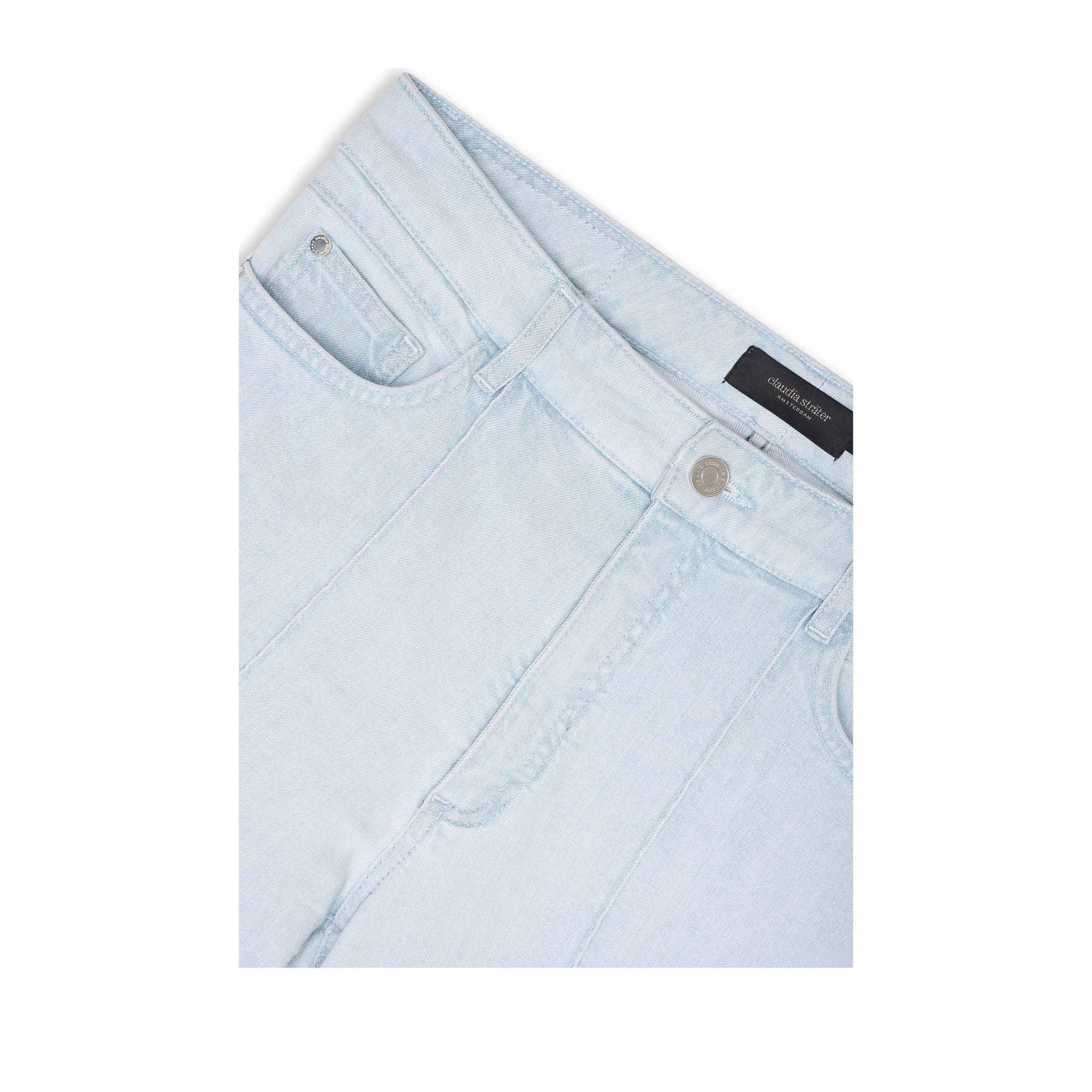 Claudia Sträter high waist flared jeans light blue denim
