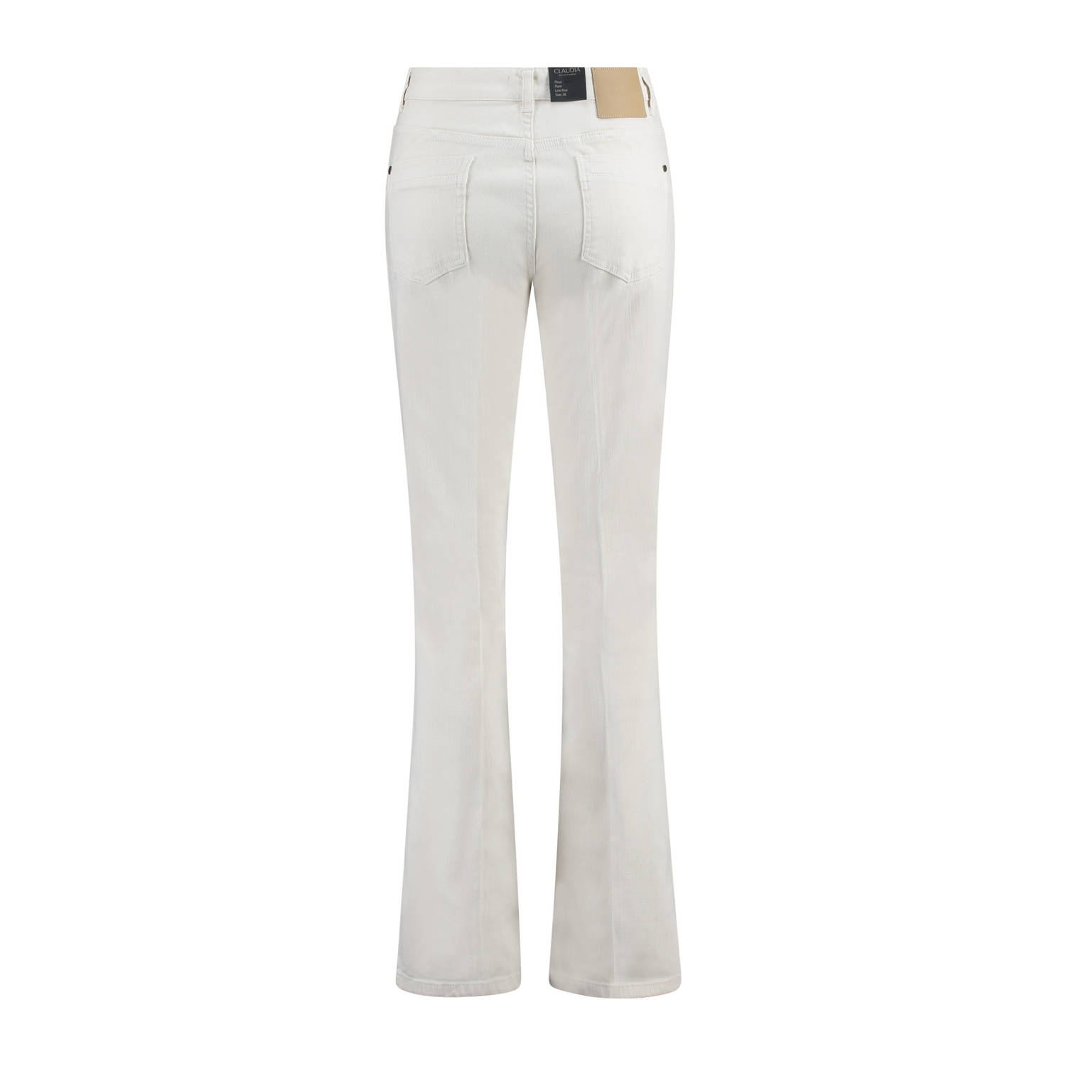 Claudia Sträter CLAUDIA BY CLAUDIA STRÄTER low waist flared jeans ecru