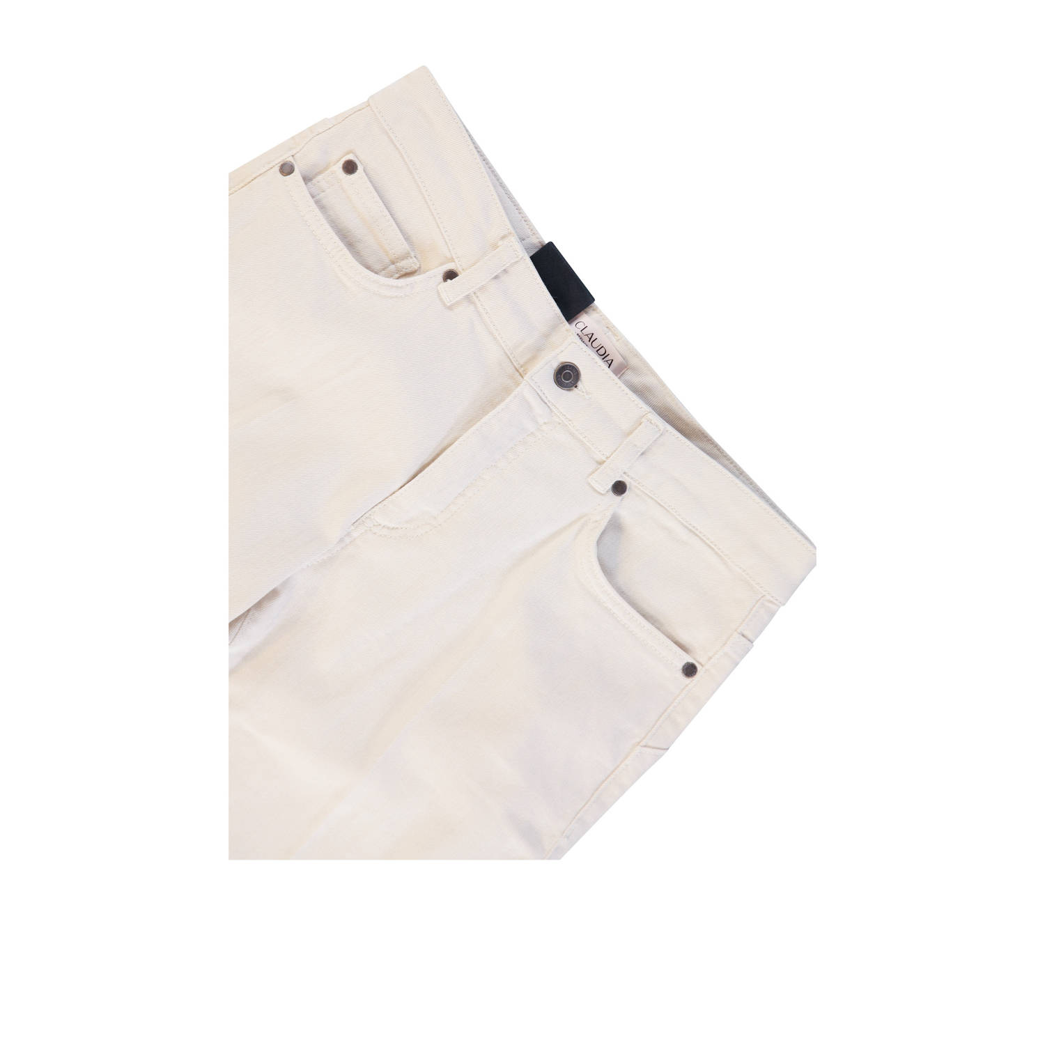 Claudia Sträter CLAUDIA BY CLAUDIA STRÄTER low waist flared jeans ecru