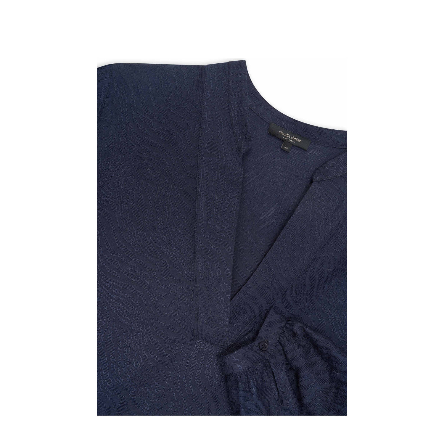Claudia Sträter blousetop donkerblauw