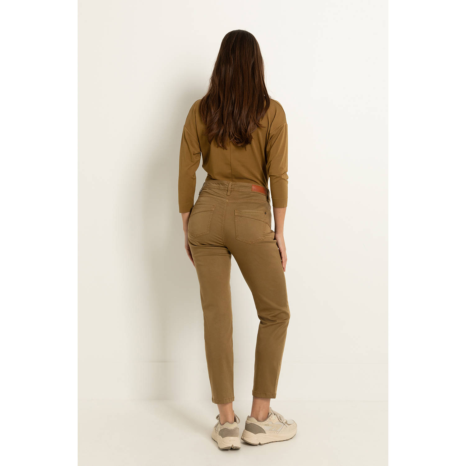 Claudia Sträter CLAUDIA BY CLAUDIA STRÄTER low waist slim fit jeans kaki