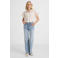 LTB high waist wide leg jeans medium blue denim