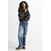 LTB high waist wide leg jeans dark blue denim