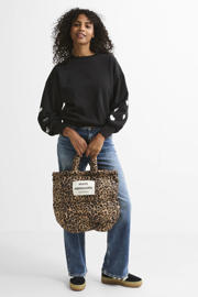 thumbnail: LTB high waist wide leg jeans dark blue denim