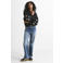 LTB high waist wide leg jeans dark blue denim