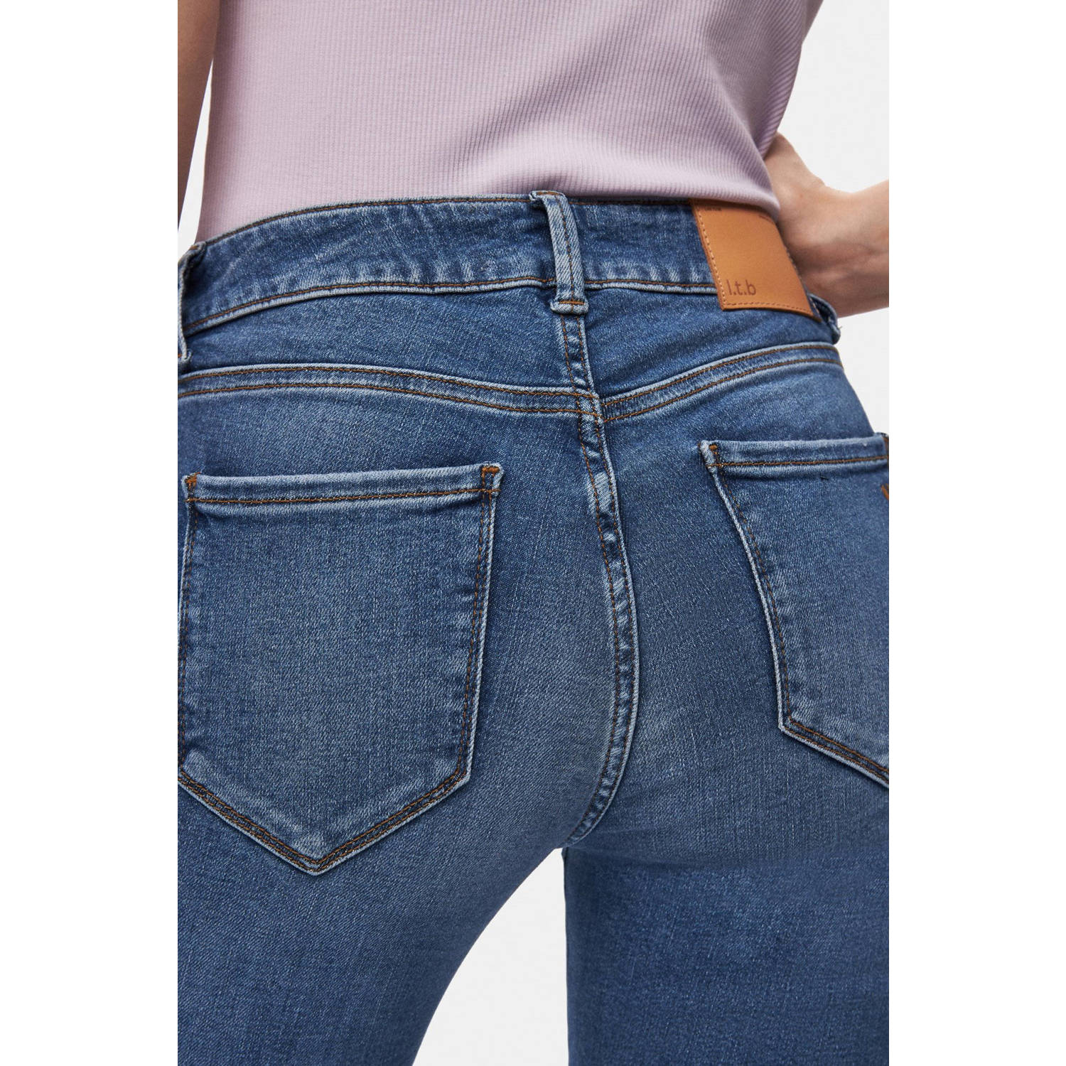 LTB low waist skinny jeans dark blue denim