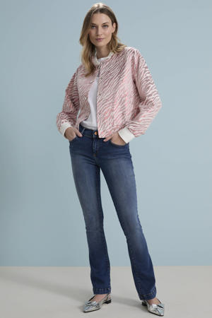 flared jeans dark blue denim