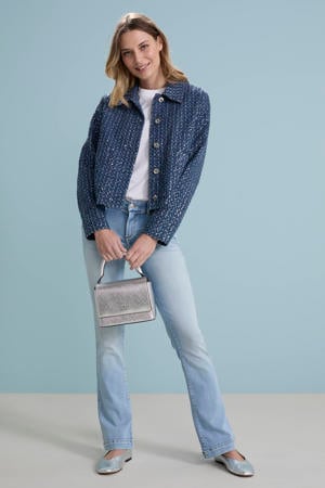 flared jeans light blue denim