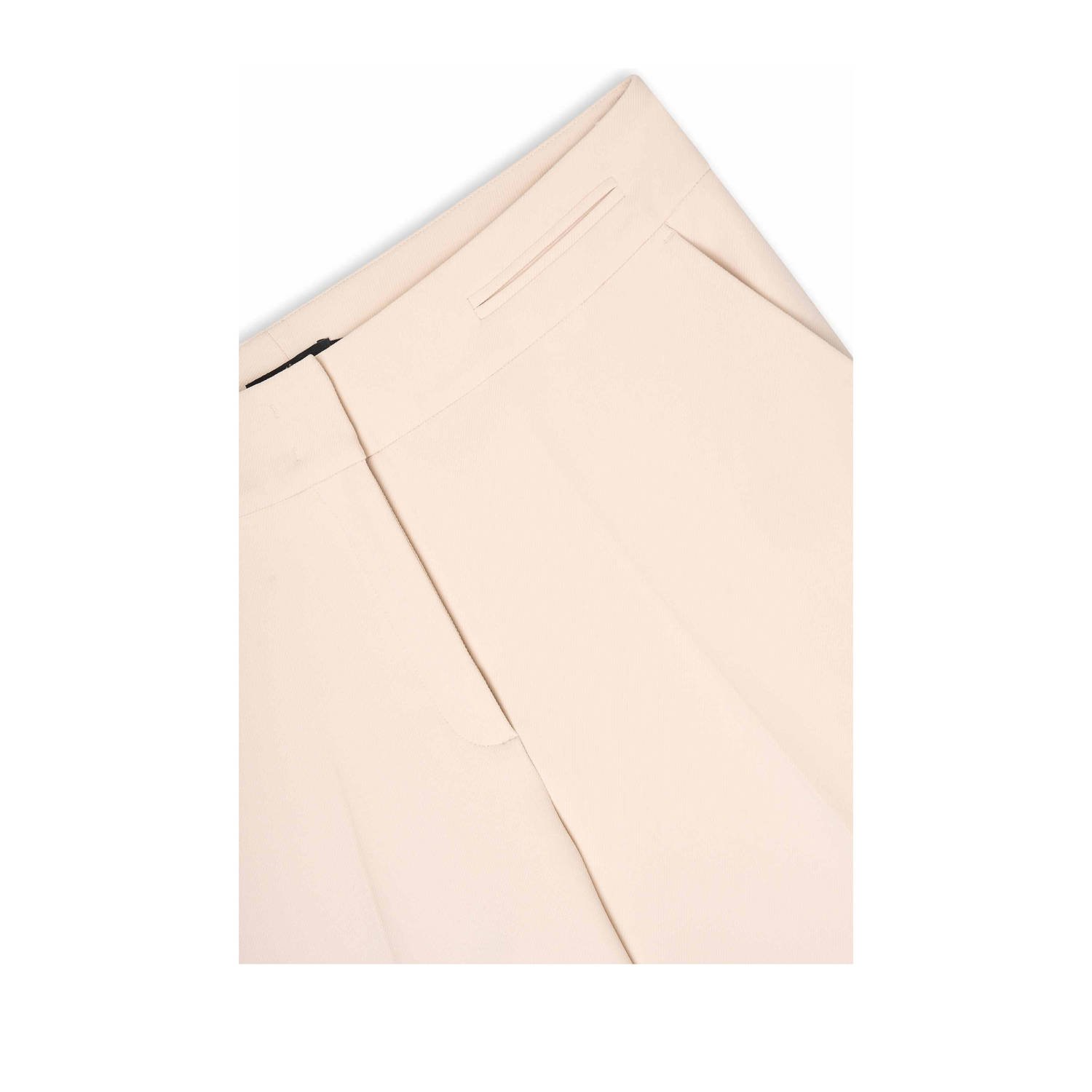 Claudia Sträter slim high waist pantalon zalm