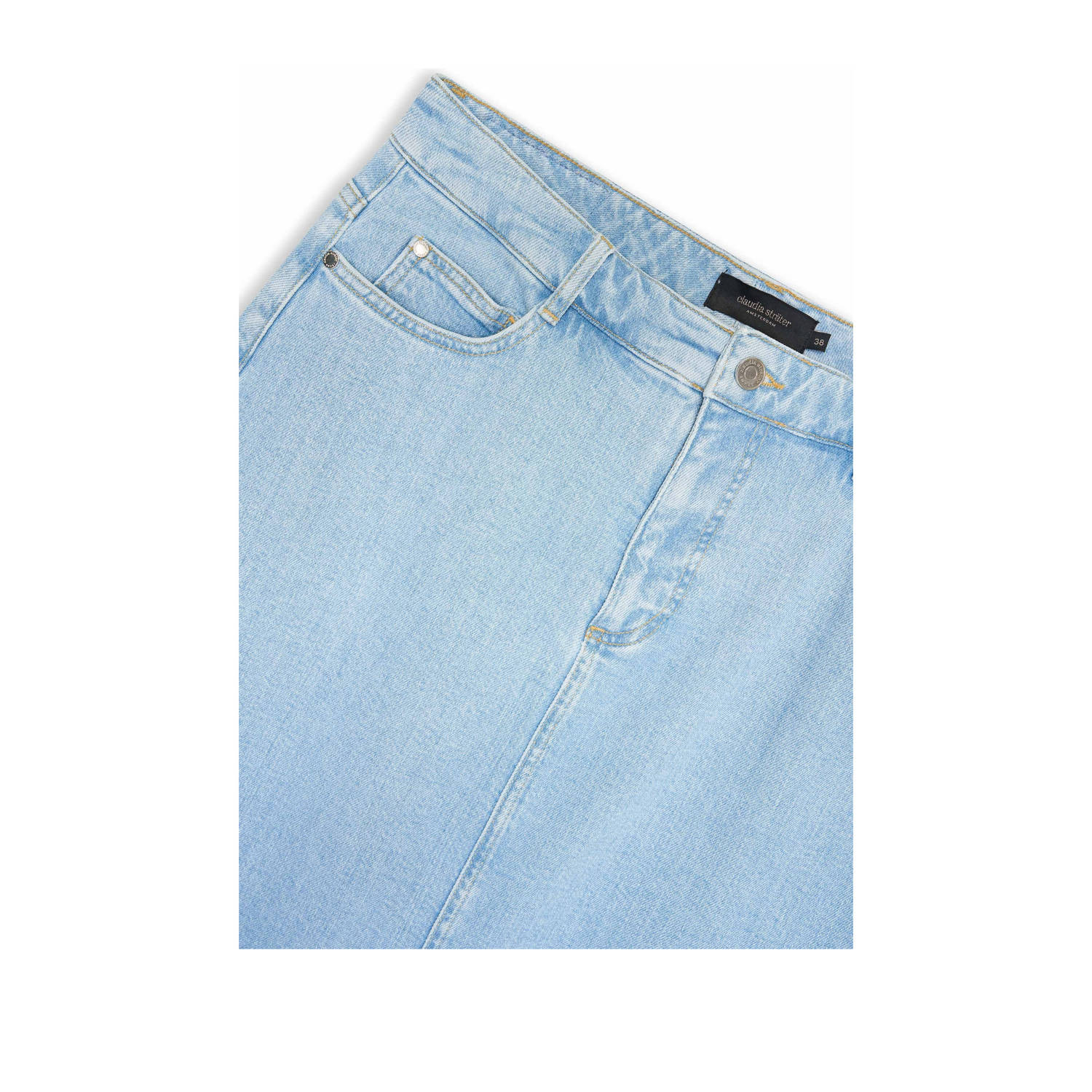 Claudia Sträter spijkerrok light blue denim