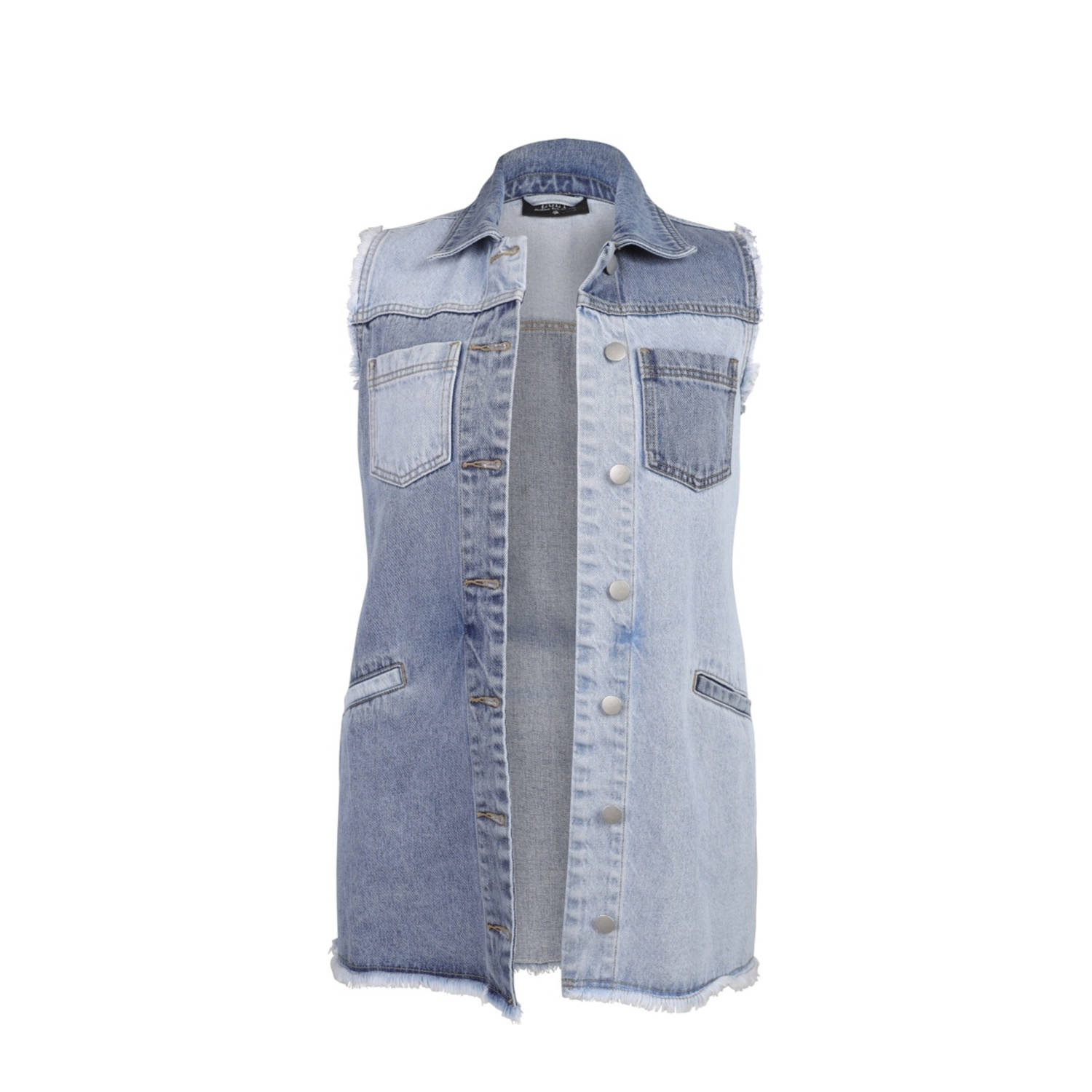 Zoey gilet light blue denim