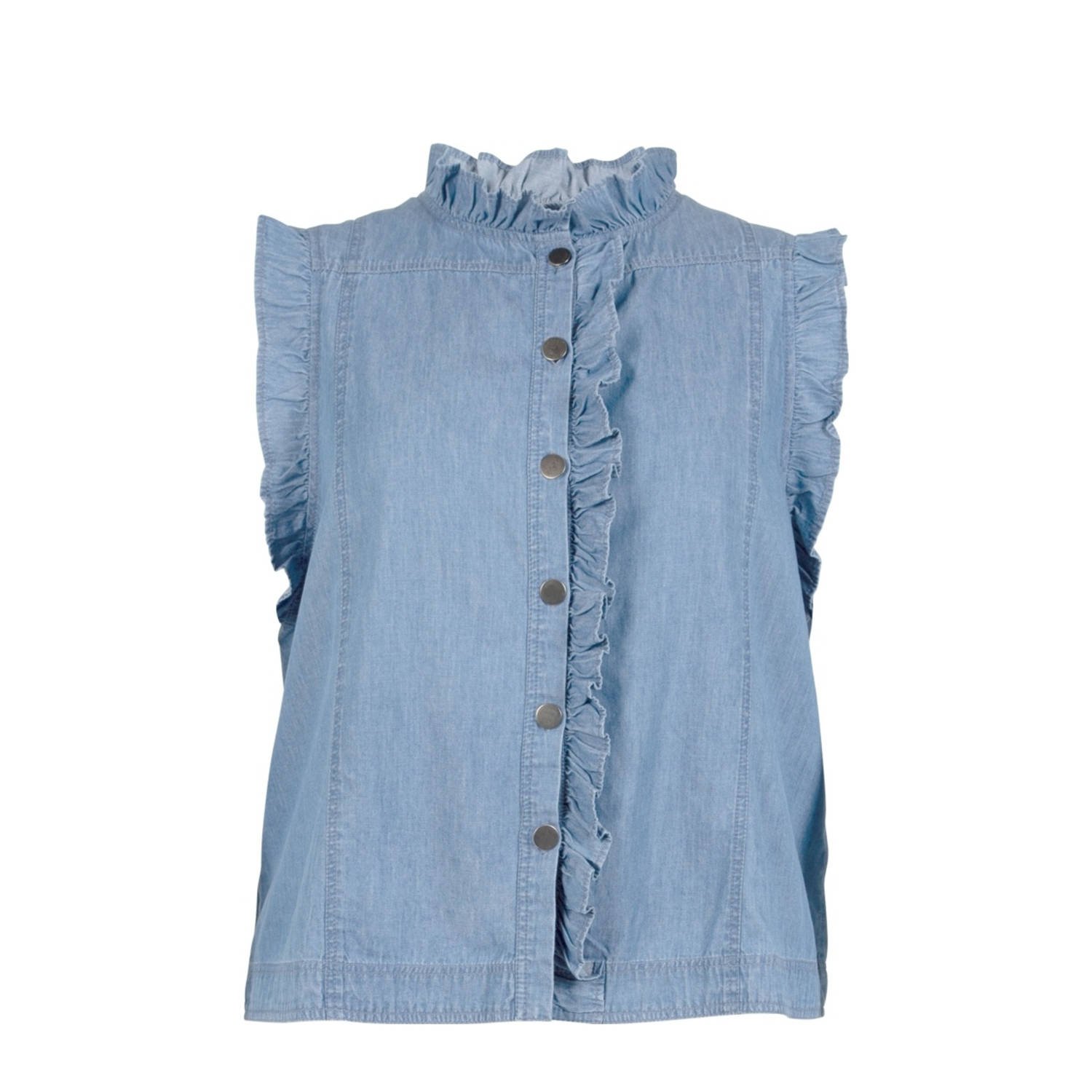 Zoey gilet light blue denim