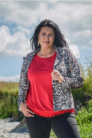 cropped blazer bruin