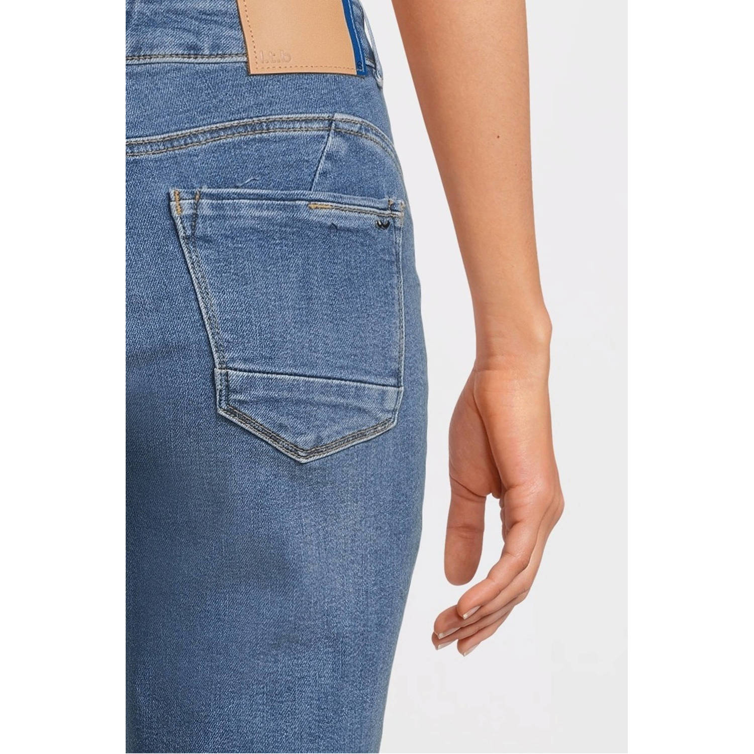 LTB high waist flared jeans dark blue denim