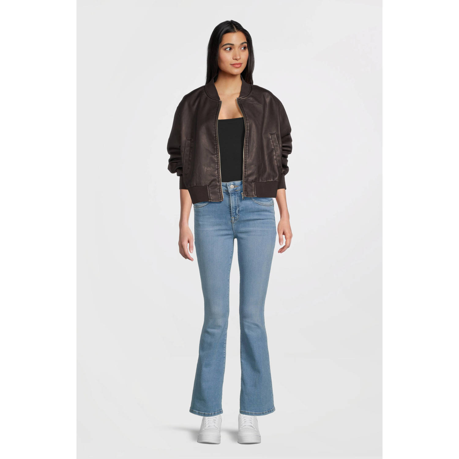 LTB high waist flared jeans medium blue denim