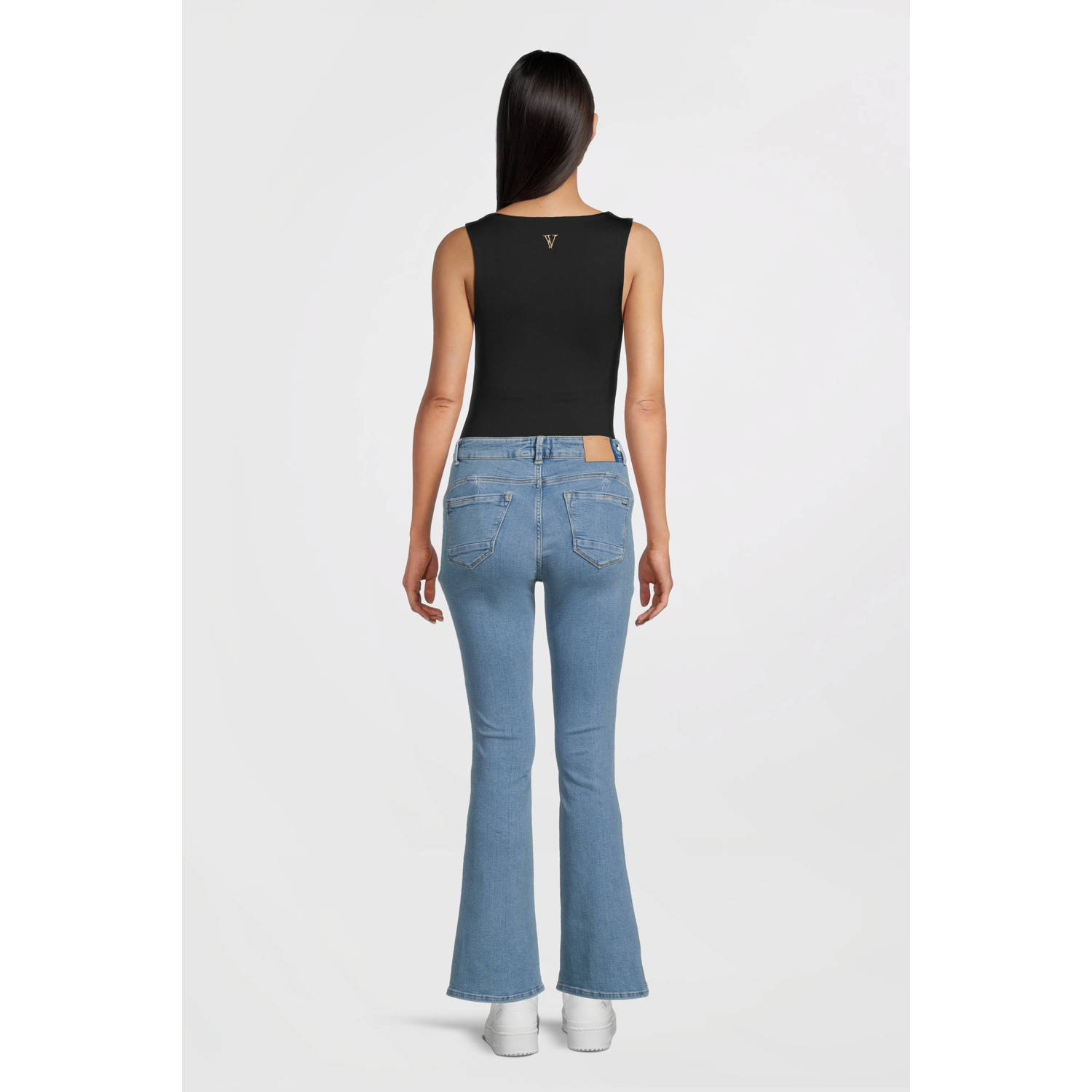 LTB high waist flared jeans medium blue denim