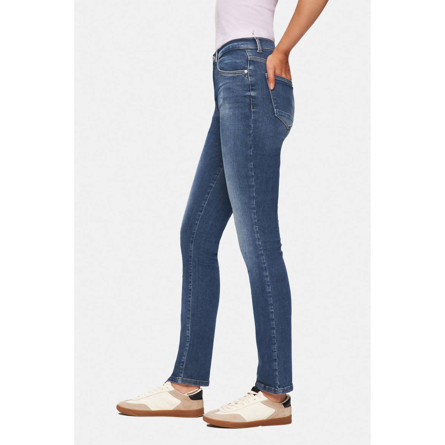 LTB high waist skinny jeans dark blue denim