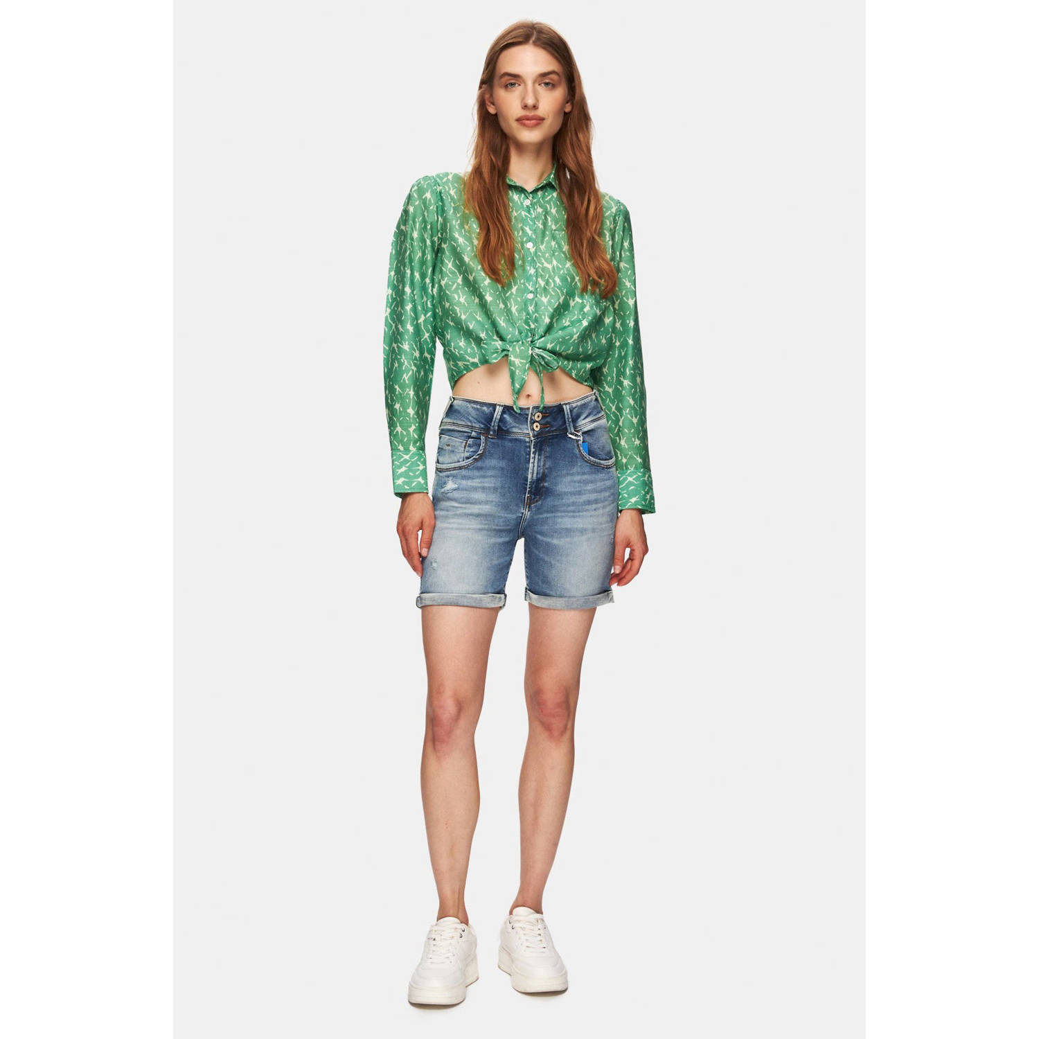 LTB denim regular waist short blauw