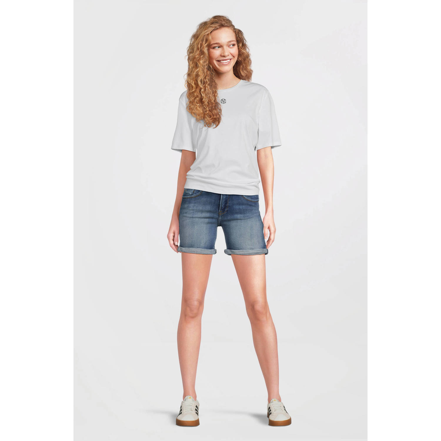 LTB denim regular waist short blauw
