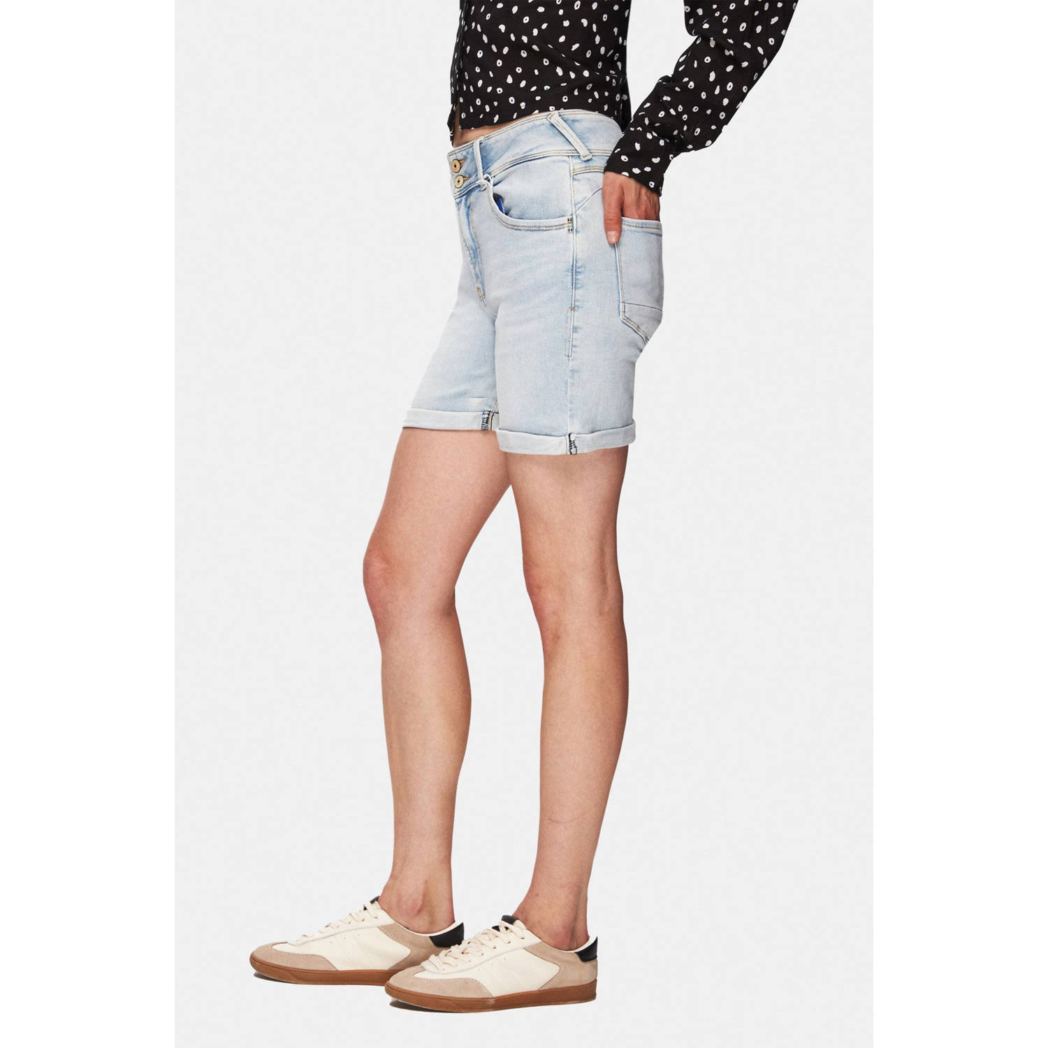 LTB denim regular waist short blauw