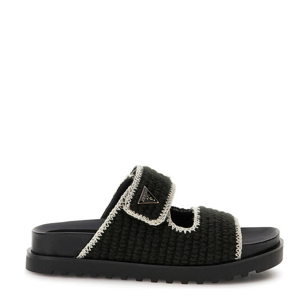 Zwarte Slipper Guess Badslippers Dames GUESS Fadenna
