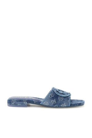 Tarishae  denim slippers blauw