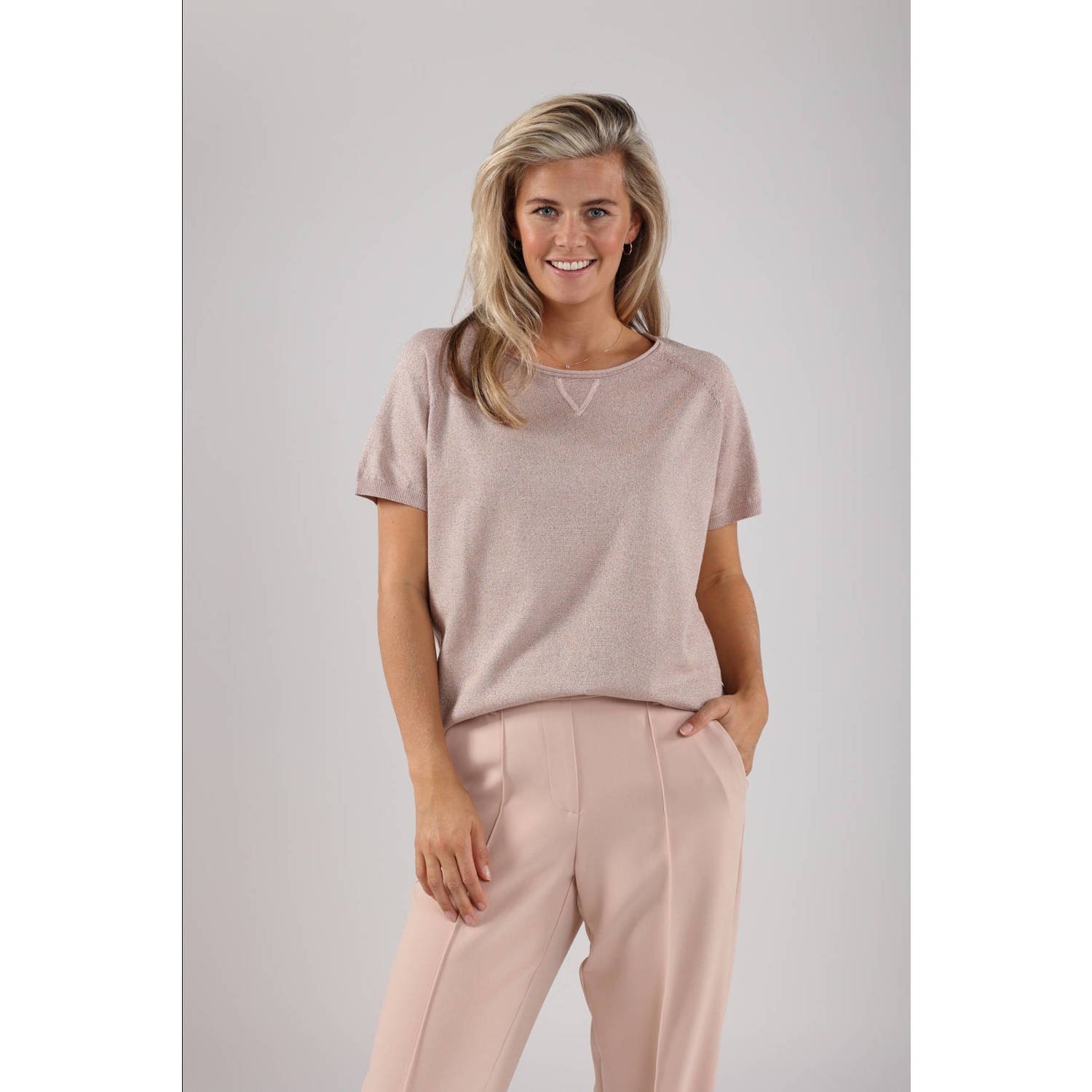 NUKUS Dames Tops & T-shirts Anita Top Lurex Roze