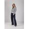 NUKUS straight high waist pantalon donkerblauw
