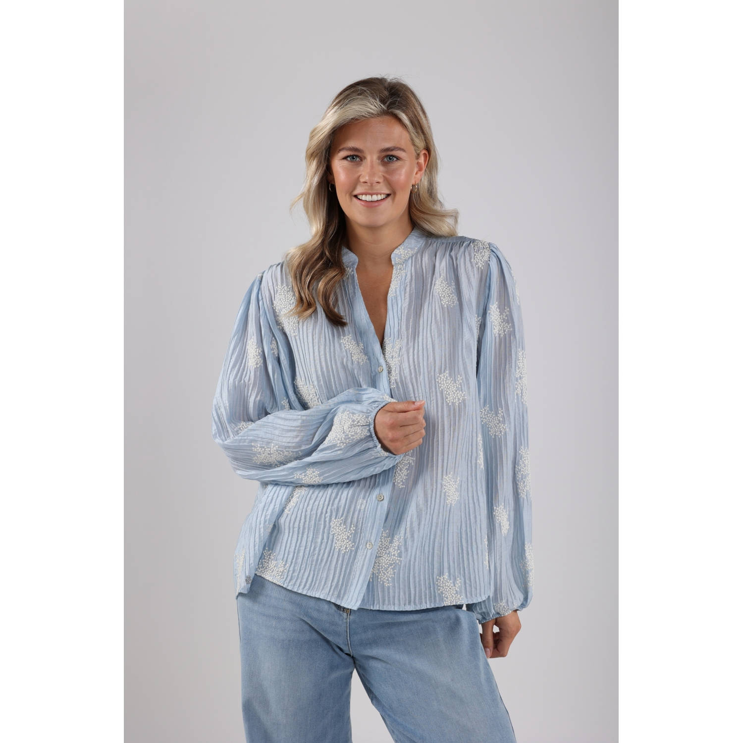 NUKUS Dames Blouses Daan Blouse Blauw