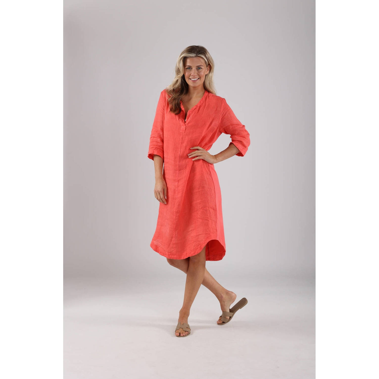 NUKUS Dames Jurken Kate Dress Koraal