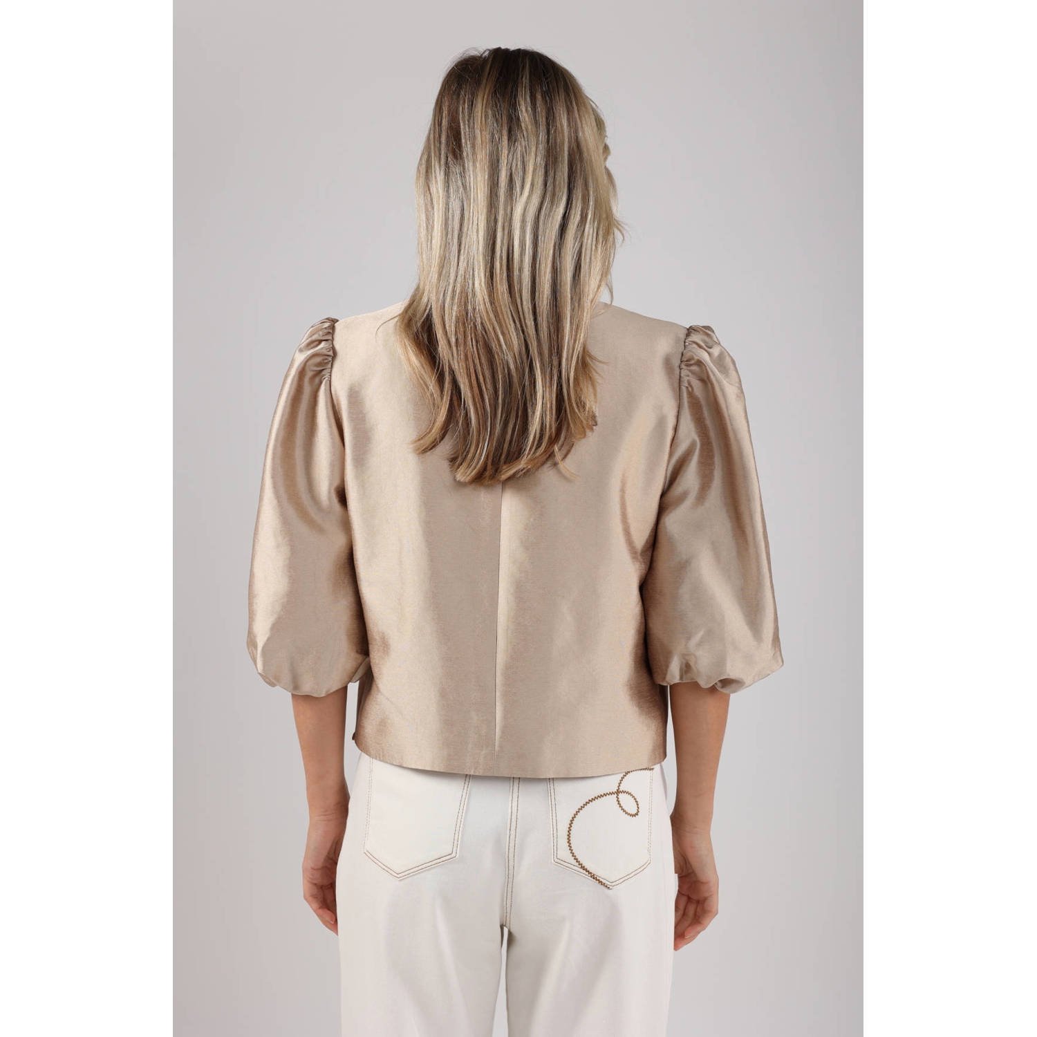 NUKUS regular blazer goud