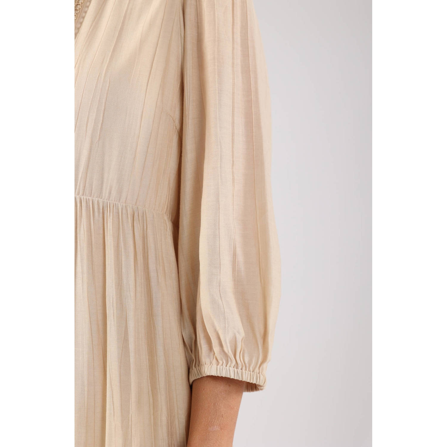 NUKUS maxi jurk beige