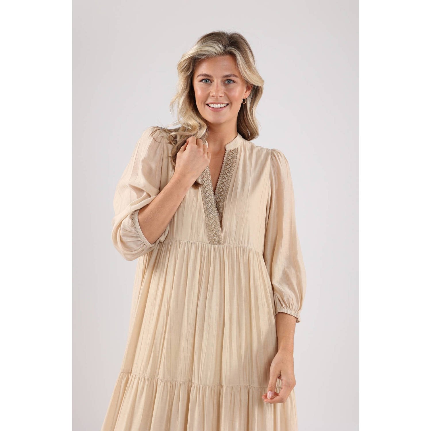 NUKUS Dames Jurken Sabina Dress Ecru