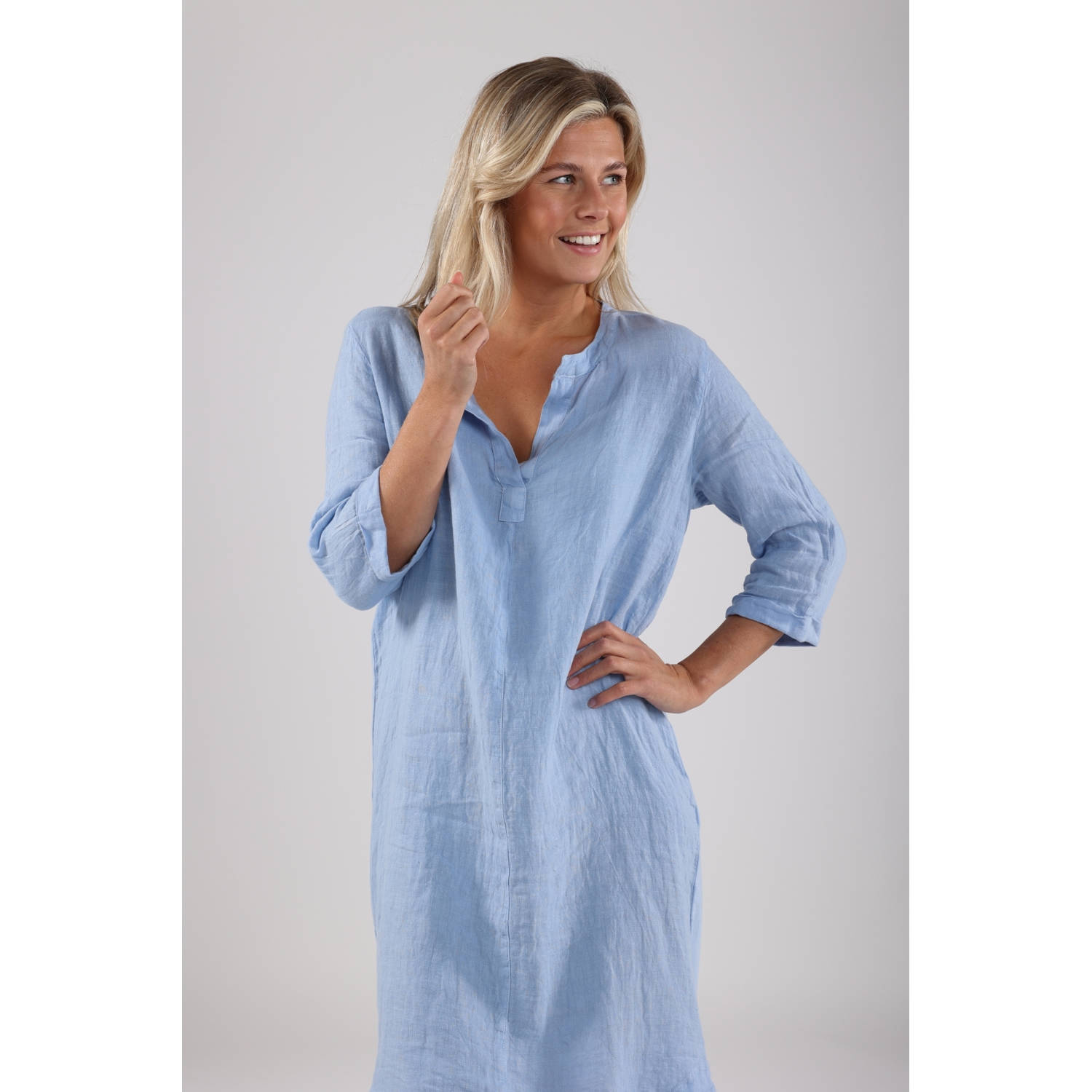 NUKUS Dames Jurken Kate Dress Lichtblauw