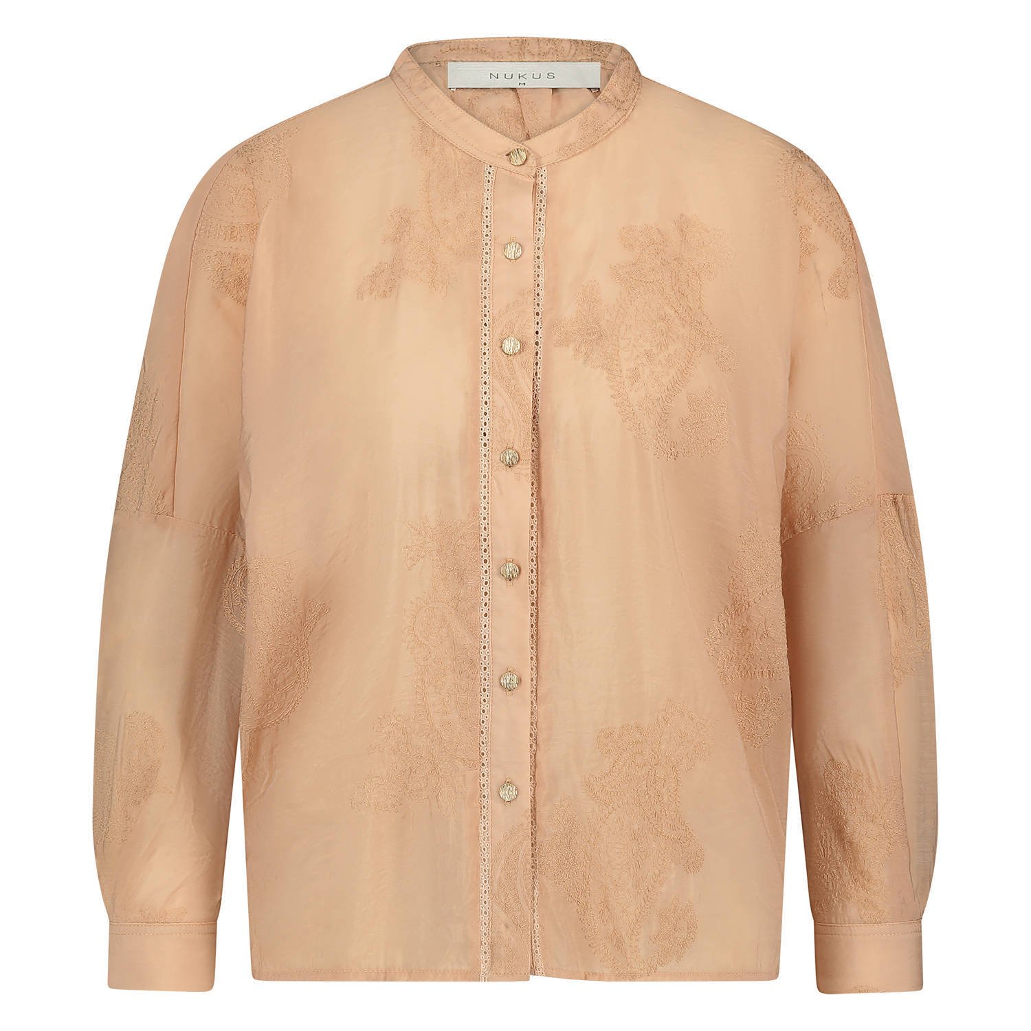 Nukus Geborduurde Rosan Blouse Pink Dames