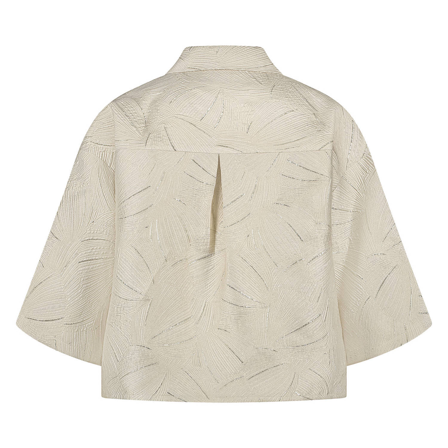 NUKUS blouse ecru met glitter