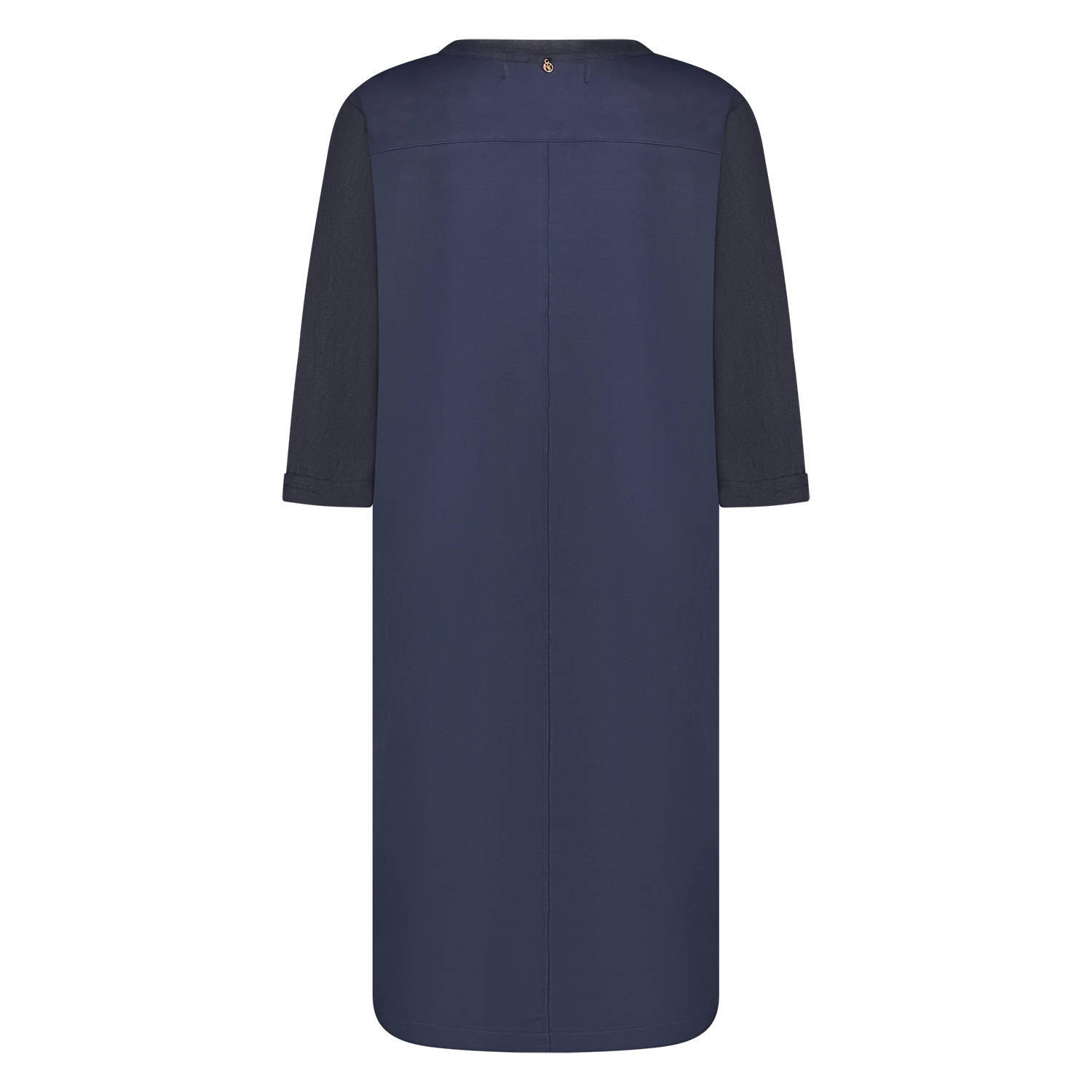 NUKUS midi jurk donkerblauw