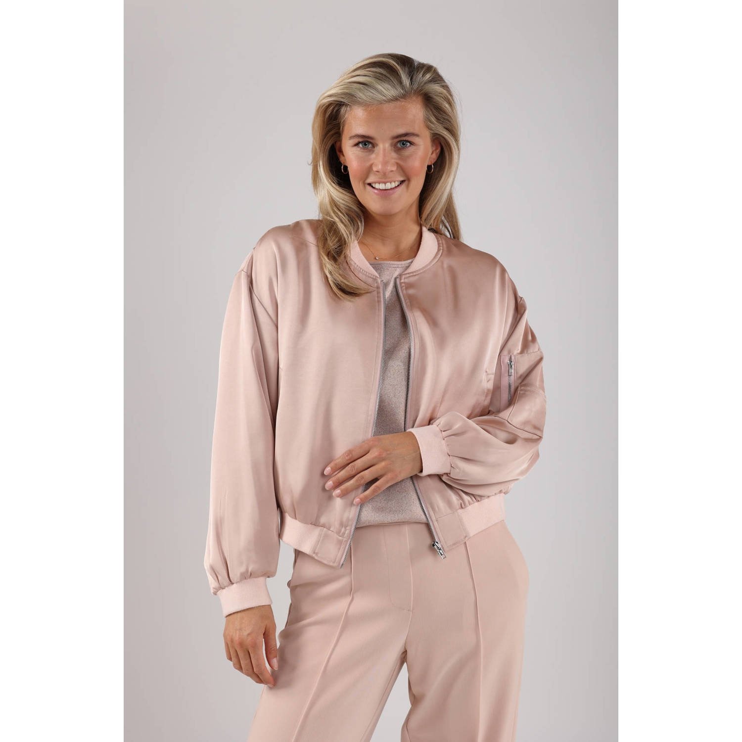 NUKUS Dames Jassen Noell Bomber Roze