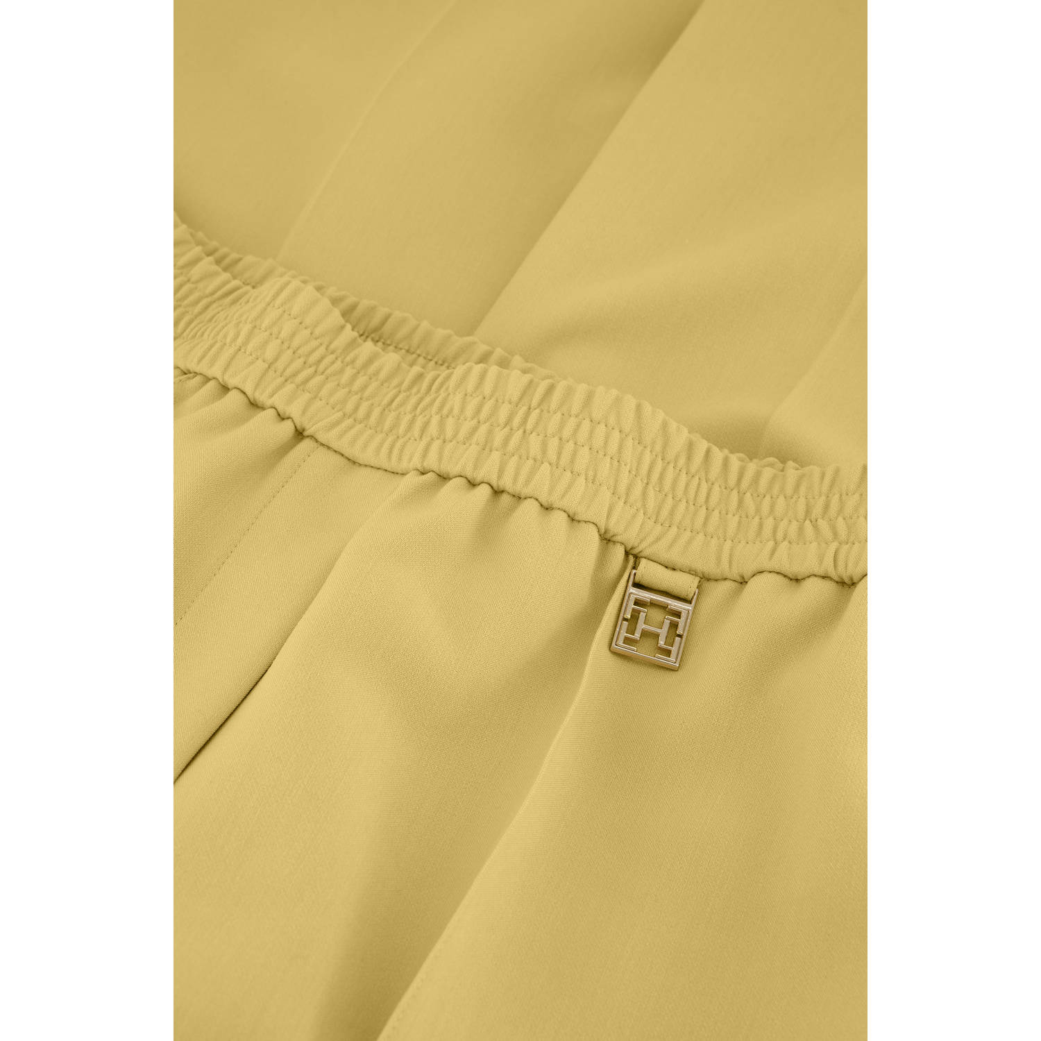 Fifth House straight regular waist broek geel