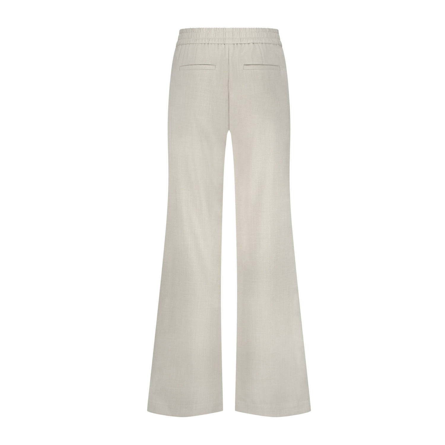 Fifth House wide leg regular waist broek ecru